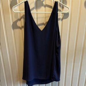 Lilly Pulitzer Blue Asymmetrical Tank Top